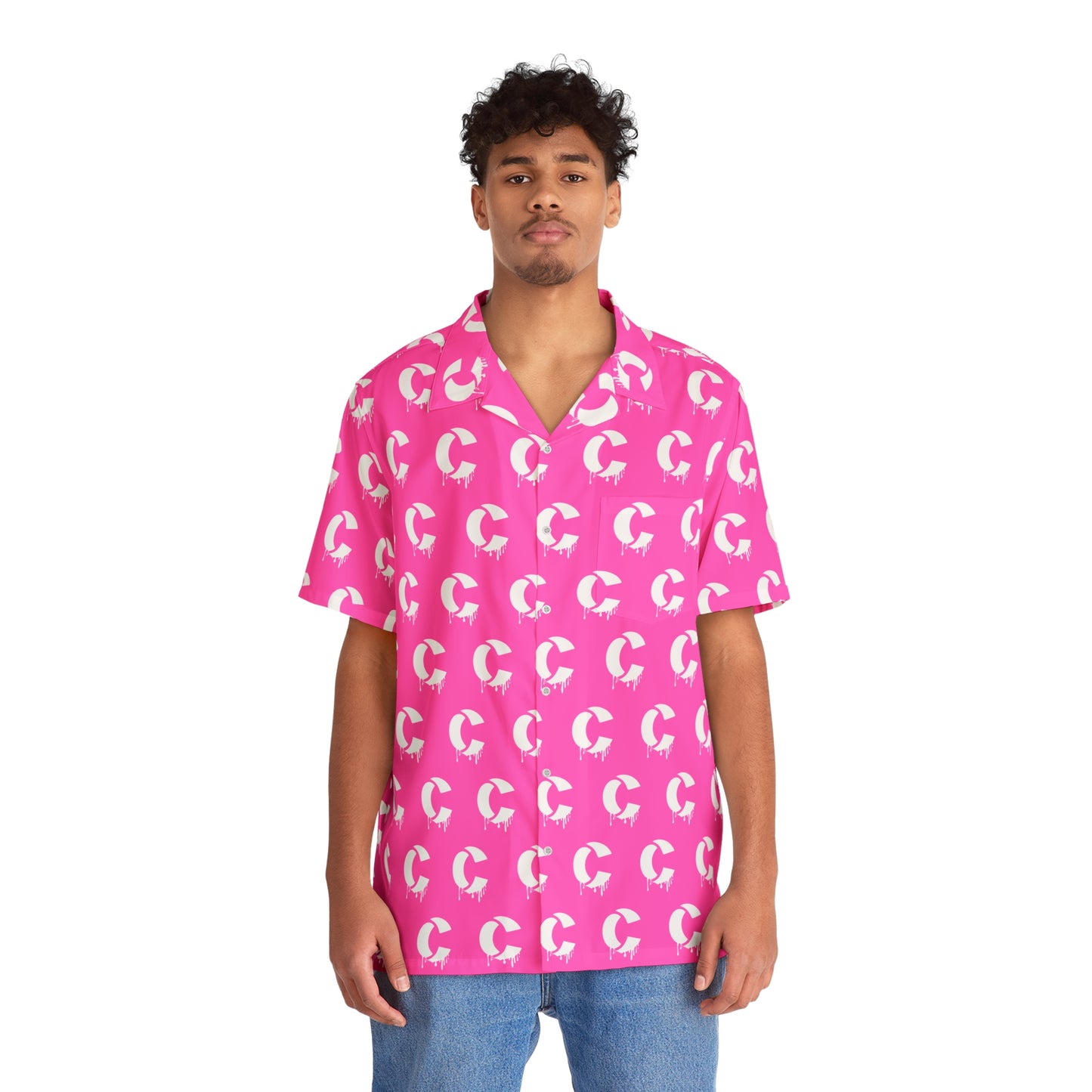 Pink Excretin' Button Down